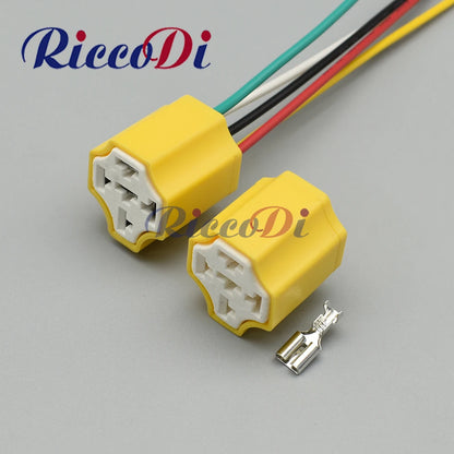 5 pin relay base connector plug DJJ7051B-6.3-21 with terminals or cables for automotive wiring