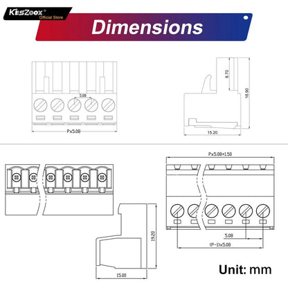 5.08mm 2 Pin Phoenix Type Connector-14