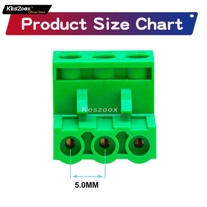 5.08mm 3 Pin Phoenix Type Connector Green-2