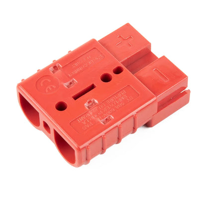 50A Anderson plug connector 600V grey red straight plug for solar cable, ships yachts RVs, 6AWG