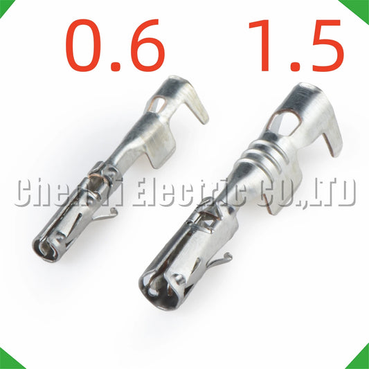 50 Pcs 0.6/1.5 mm male or female wire crimp pins for 64322-1039 and 64323-1039 automotive connectors wire harness plug