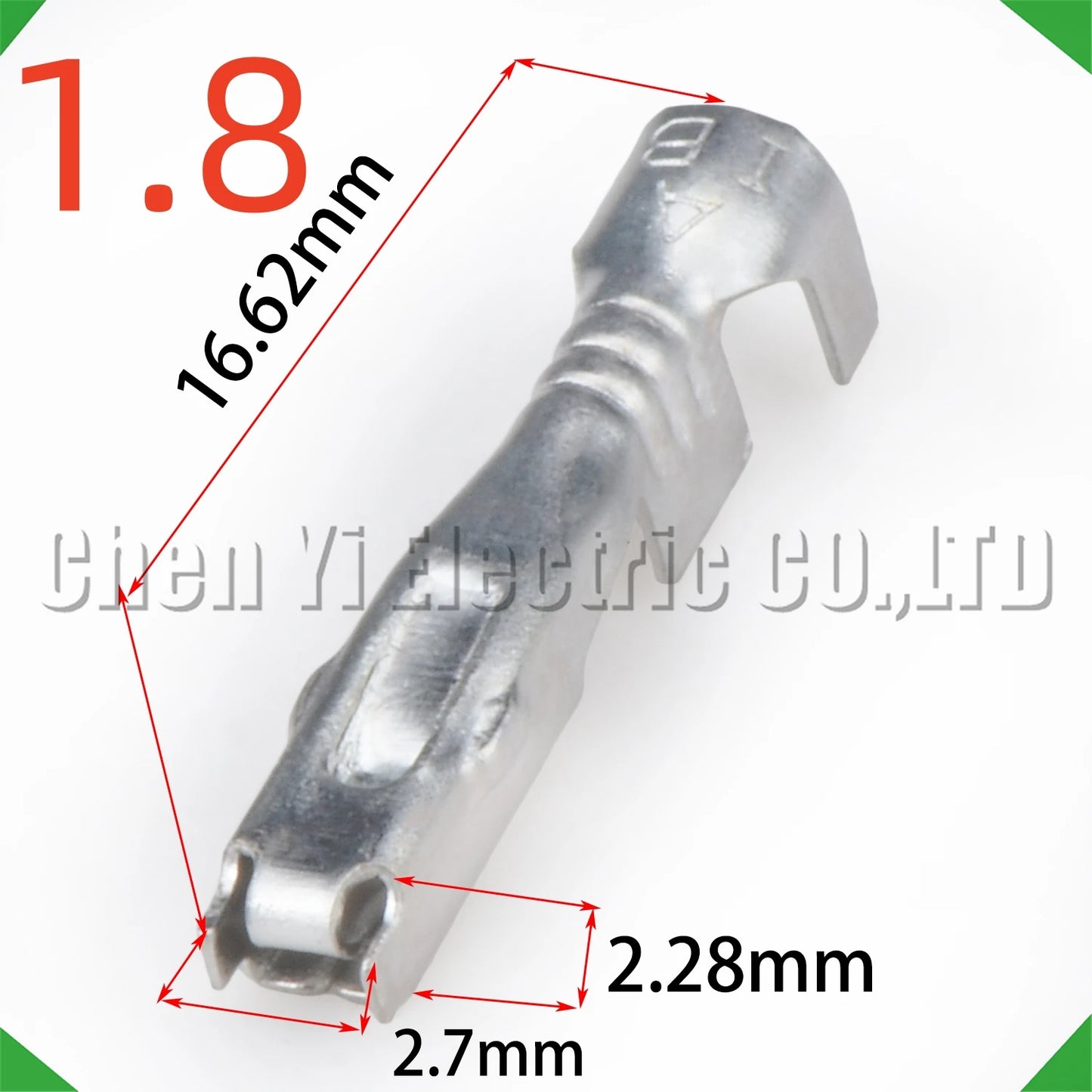 50 pcs 1.8mm male or female wire crimp pins for automotive sheath connectors