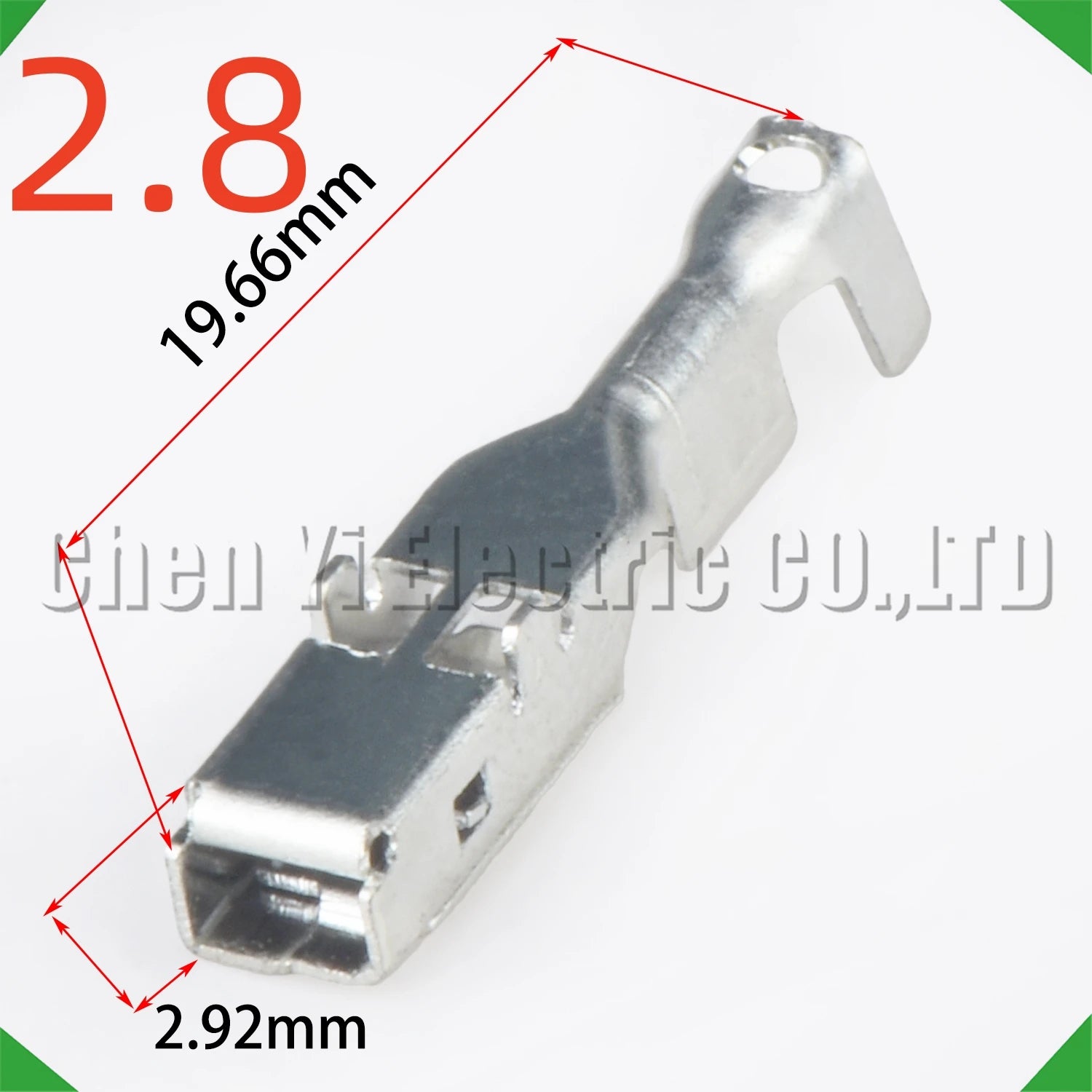 50 pcs 2.8mm male or female wire crimp pins for automotive sheath connectors