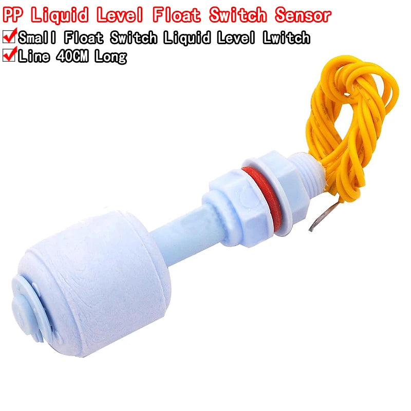 52mm polypropylene horizontal float liquid level sensor for water level detection and fluid control applications