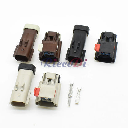 8 pin automotive connector 54200207 installed on brake light and headlight wire harness