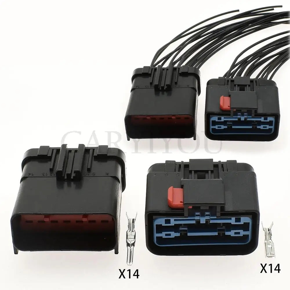 54201415 14 pin male waterproof connector for rear lamp and headlight