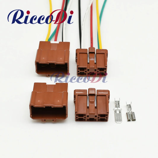 5 Pin 6.3mm series automotive female connector plug wire socket for Chevrolet 6098-0216 6098-0218