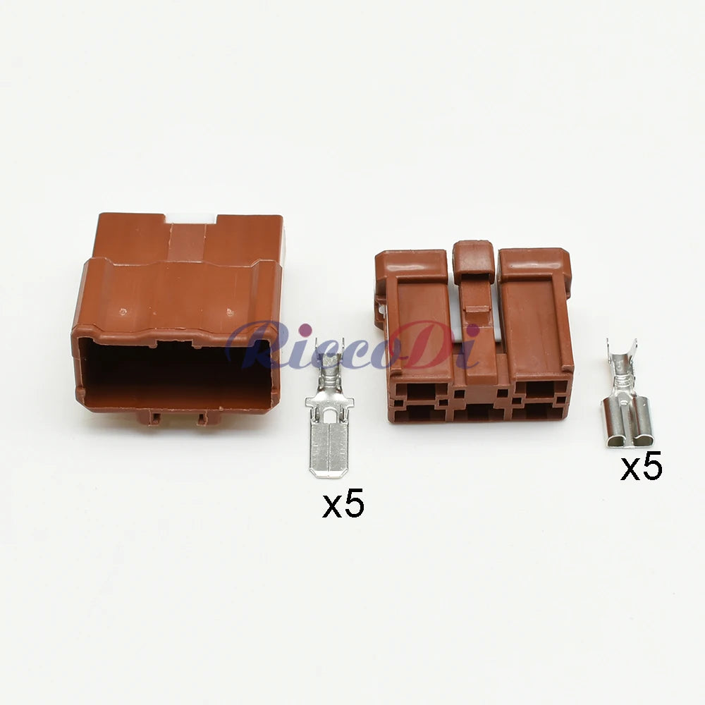 5 Pin 6.3mm series automotive male connector plug wire socket for Chevrolet 6098-0216 6098-0218