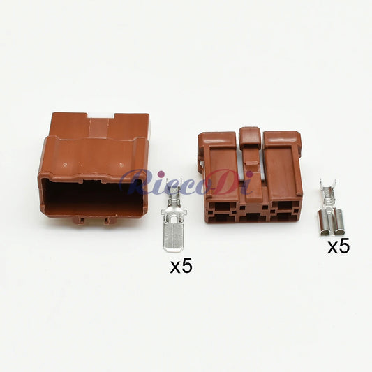 5 Pin 6.3mm series automotive male connector plug wire socket for Chevrolet 6098-0216 6098-0218