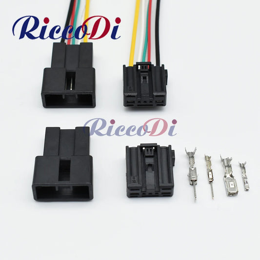 5 Pin automotive socket cable harness connector with terminals 1379217-3 1379218-3 1379217-1 1379218-1