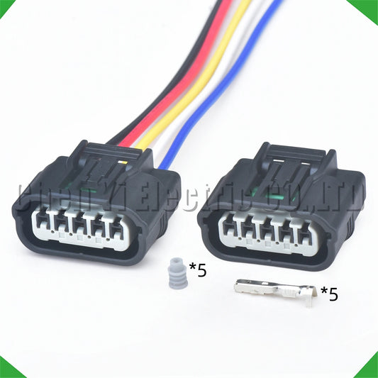 5 Pin automotive connectors for turbocharged motor, wire harness plug 6189-6909 compatible with Honda Accord, Civic, CRV