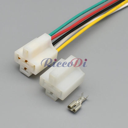 5 Way auto relay connector 6.3 Series unsealed wire plug automotive instrument socket