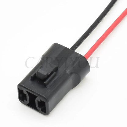 Installation demonstration of 6.3mm series 2 pin black female automotive connector with terminals for reliable electrical connection