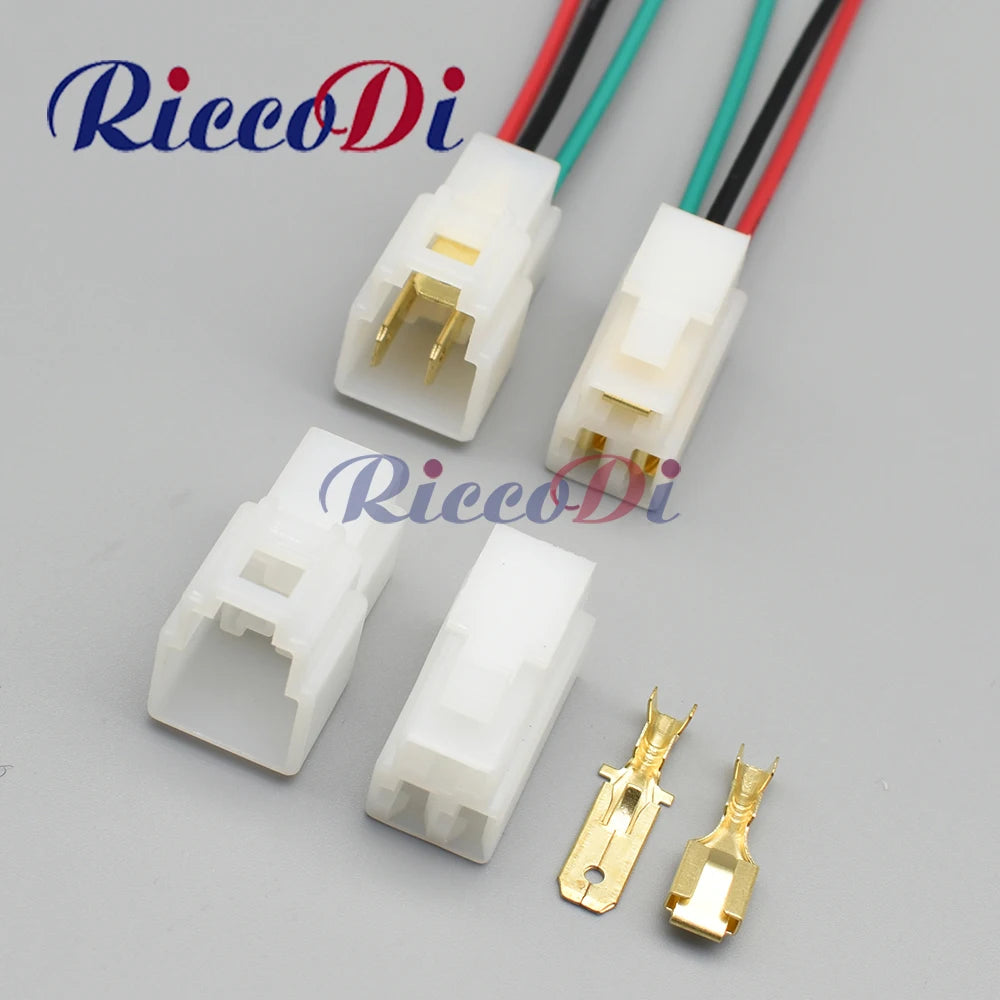 6.3mm 3 pin automotive electrical connector terminal plug kit DJ7031-6.3-11/21
