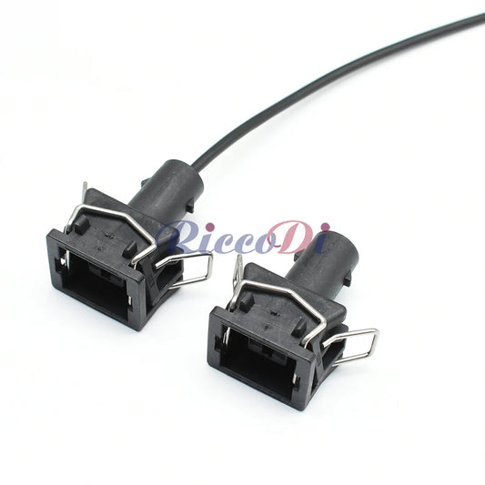 Female terminal detail of 6.3mm automotive wire harness connector for stable electrical connection