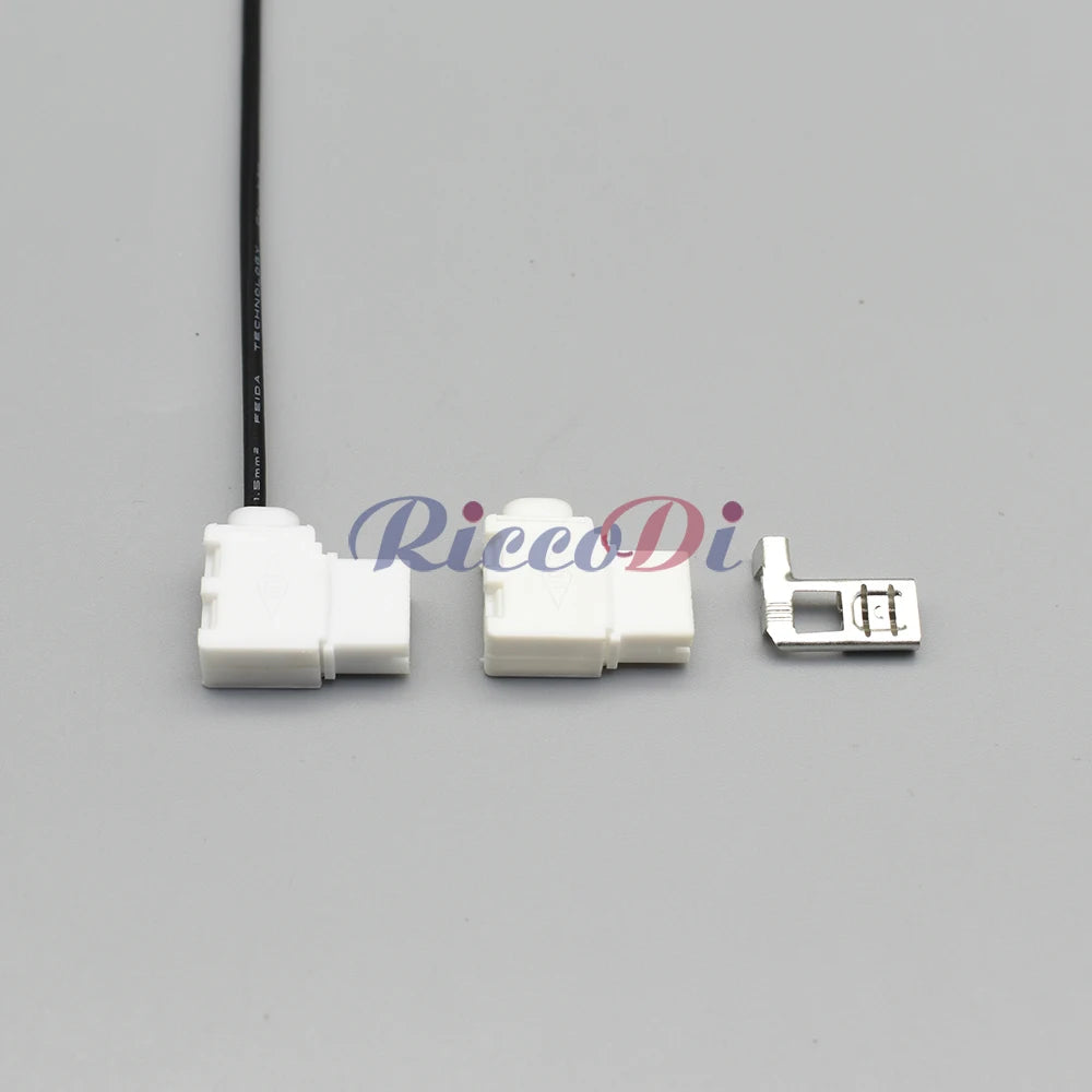 6.3mm automotive female flag plug with spring nylon sheath 176497-1 for secure and durable wiring harness connections