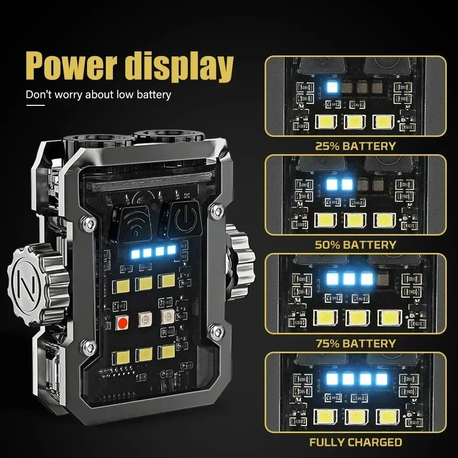 6 mode emergency lantern for camping and outdoor use