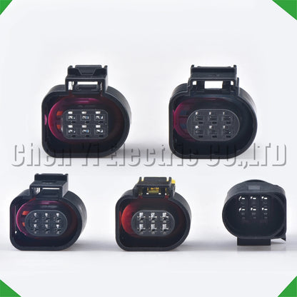 Set of 6 pin auto temp sensor reversing radar throttle valve connectors for automotive injection applications