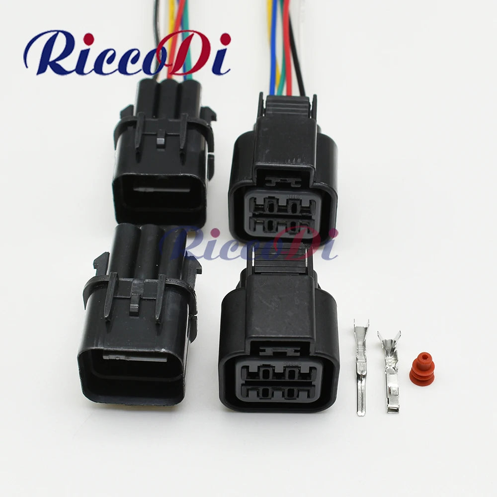 6 pin car waterproof electrical wire connector automotive headlight 6P head lamp plug PB625-06027 PB621-06020