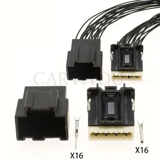 6 pin female male car electrical wire plug wiring harness cable socket with terminals 34729-0160