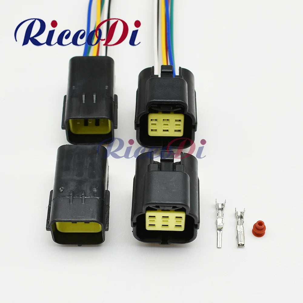 6 pin waterproof automotive accelerator pedal sensor connector 174262-2 174264-2 174265-7 female male for Hyundai Denso