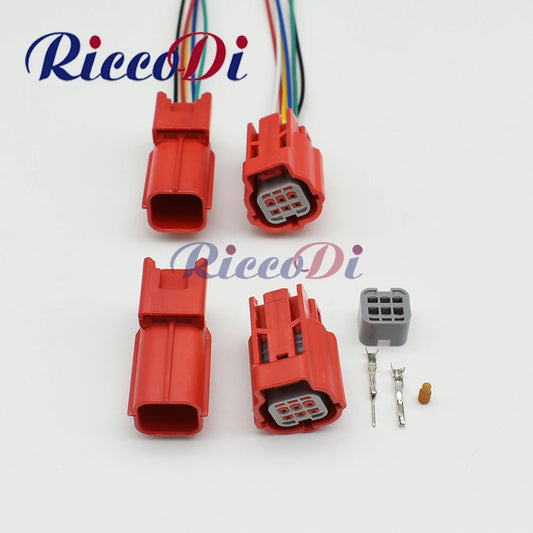 6 pin auto small current low power waterproof OBD diagnostic connector