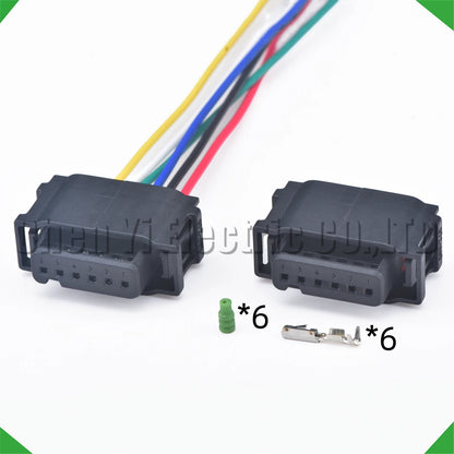 6 pin reversing radar sensor connector harness plug