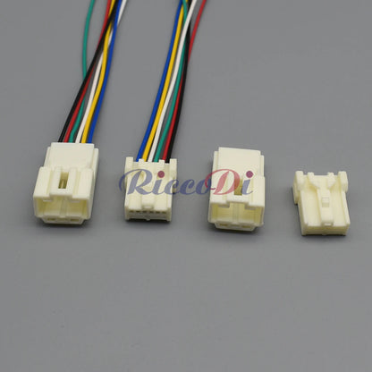 6 pin female male automotive rear view camera wire socket connector