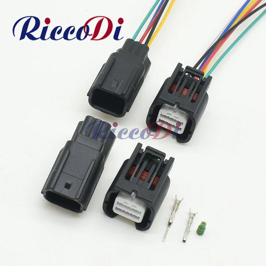6 pin automotive steering assist pump connector car parking sensor plug 7282-2764-30 7283-2764-30 for Honda Nissan Toyota