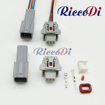 6 pin 0.6 series auto reversing radar probe electric eye rear view camera cable harness socket for Toyota 90980-12790