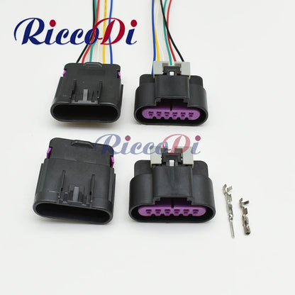 6 pins car waterproof connector for automotive throttle sensor wire socket