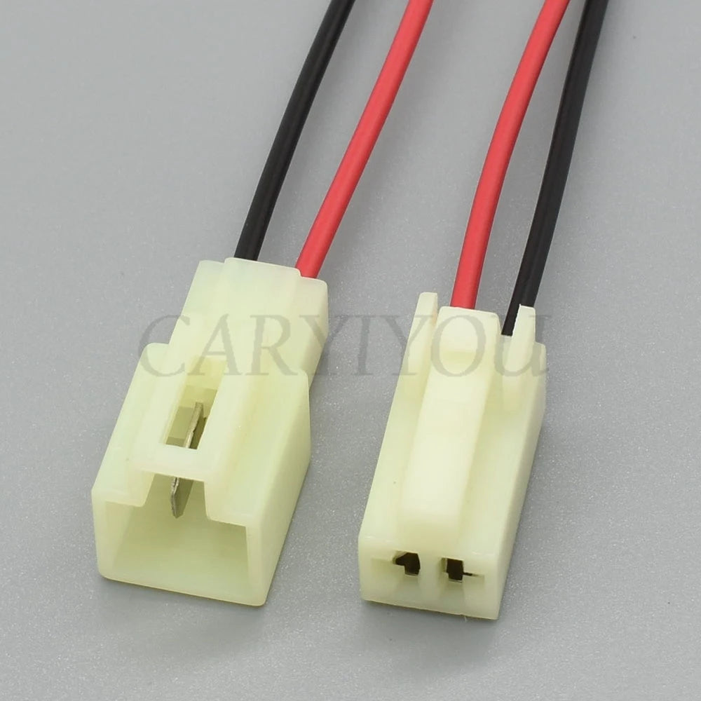 Durable waterproof housing of 6.3mm 2 pin automotive wire connector designed for long-term vehicle use