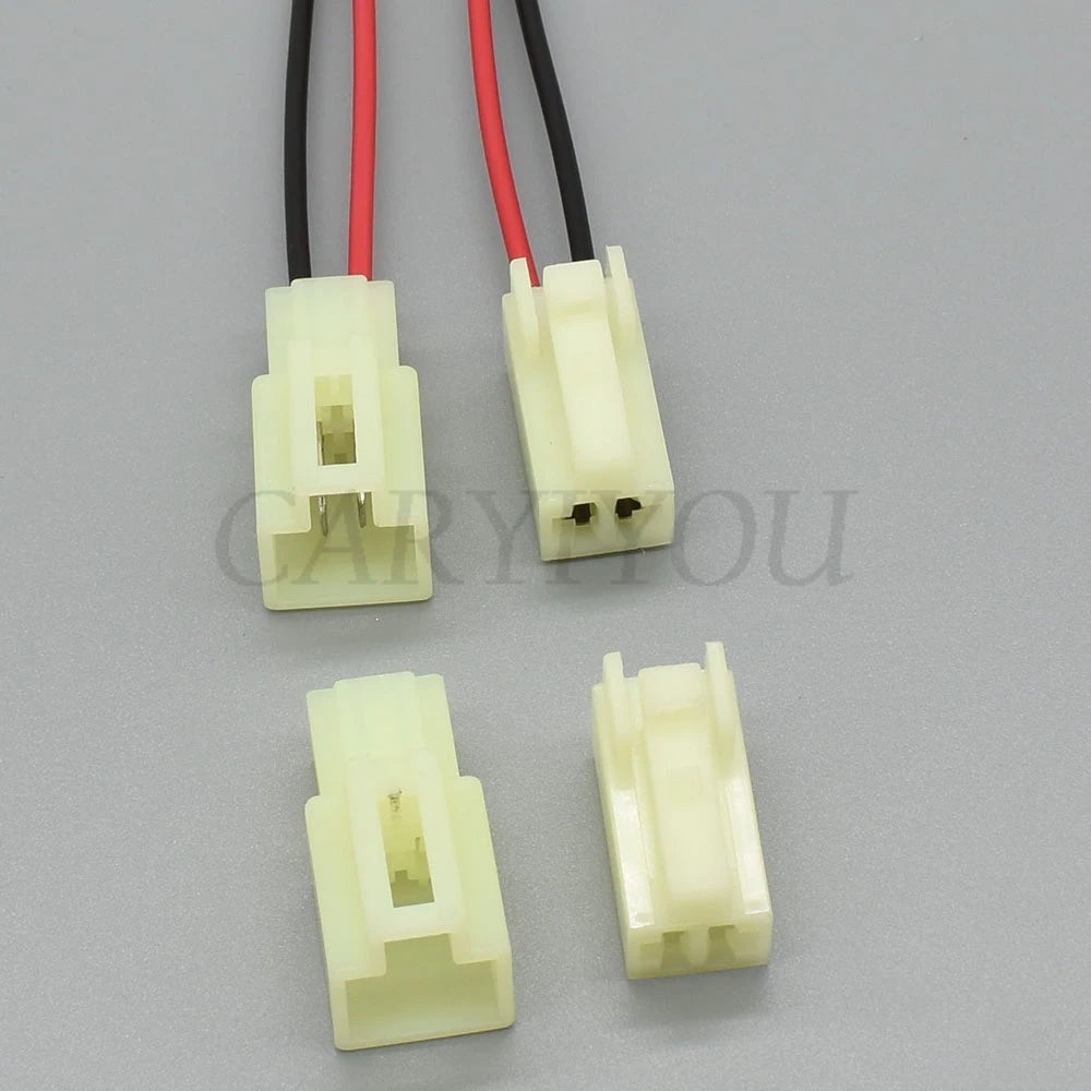 Detailed terminal structure of 6.3mm 2 pin automotive wire connector for reliable electrical contact