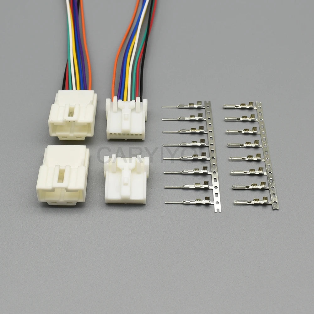 6098-1121 8 pins auto sunroof reading lamp unsealed socket with wires car wire harness connectors