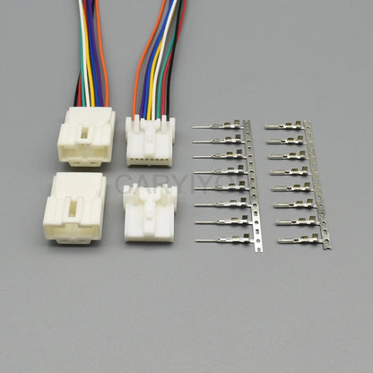 6098-1121 8 pins auto sunroof reading lamp unsealed socket with wires car wire harness connectors