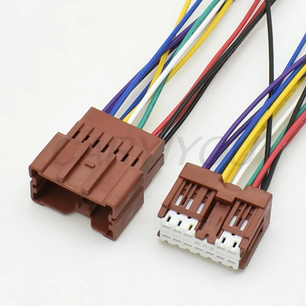 6098-6956 12 pin male automotive connector socket unsealed with 15cm wire