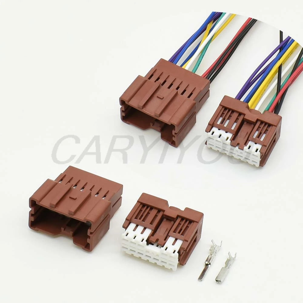 6098-6984 12 pin female automotive connector socket unsealed with 15cm wire