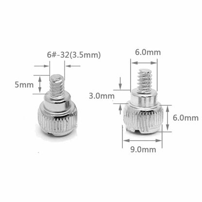 6#-32×5/6mm Phillips head thumbscrew thumb bolt for PC computer case