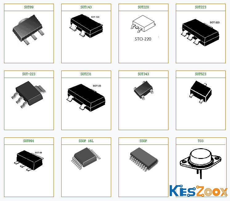 Large assortment of mixed electronic components — DIP IC chips, signal relay, electrolytic capacitor, 7-segment LED display, film capacitor, pin header, tactile switch, carbon resistor, NPN transistor, Phoenix terminal block, DIP switch, toggle switch — complete electronics component variety for repair, prototyping and education at Keszoox