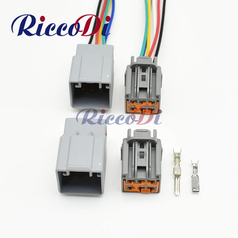 6 pin 2.8 series automotive connector 7282-6466-40 wire harness plastic housing