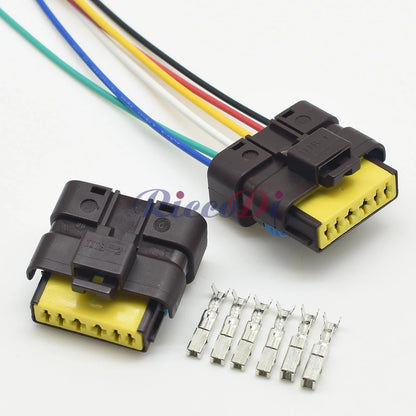 6 pin auto waterproof wire connector for vehicle fuel system applications
