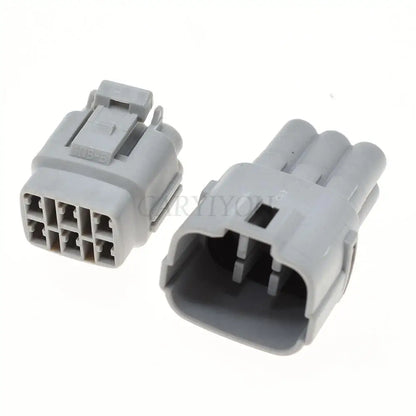 Waterproof 6 Pin Sumitomo male female auto sensor connector plug compatible with Toyota and Suzuki, part numbers 6187-6561 6180-6771