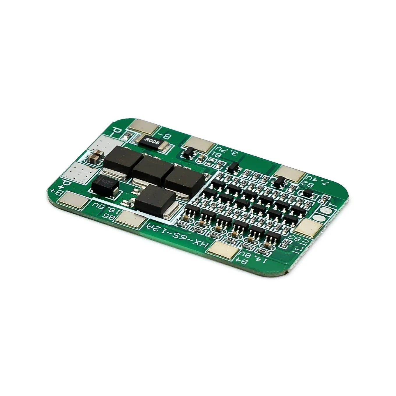 6S 15A 24V BMS PCB battery protection board for 6×18650 Li-ion cells, protects against overcharge, over-discharge, and short circuit