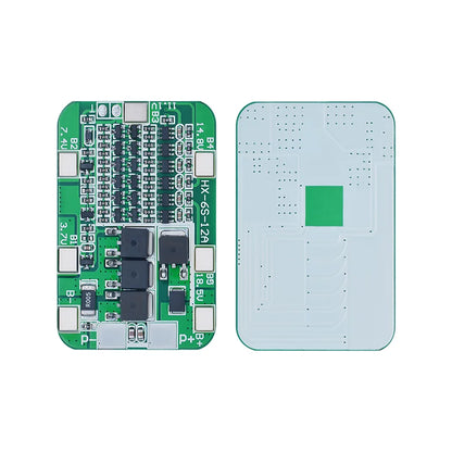 6S Li-Ion lithium battery BMS protection board, 24V charger module for 18650 cells, drill motors, and DIY Lipo battery projects