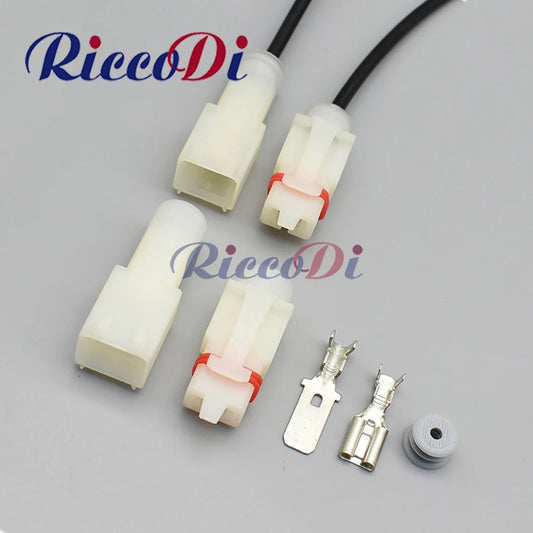 7.8mm waterproof automotive cable harness connector with male and female socket plug for secure vehicle wiring