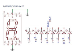 LED 7-Segment 0.56″ Red CC