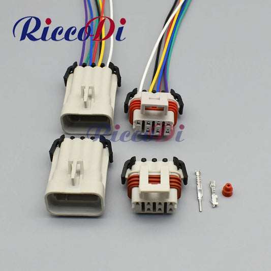 7 pin automotive grey connector wiring harness waterproof socket male female plug 12047933 12047938