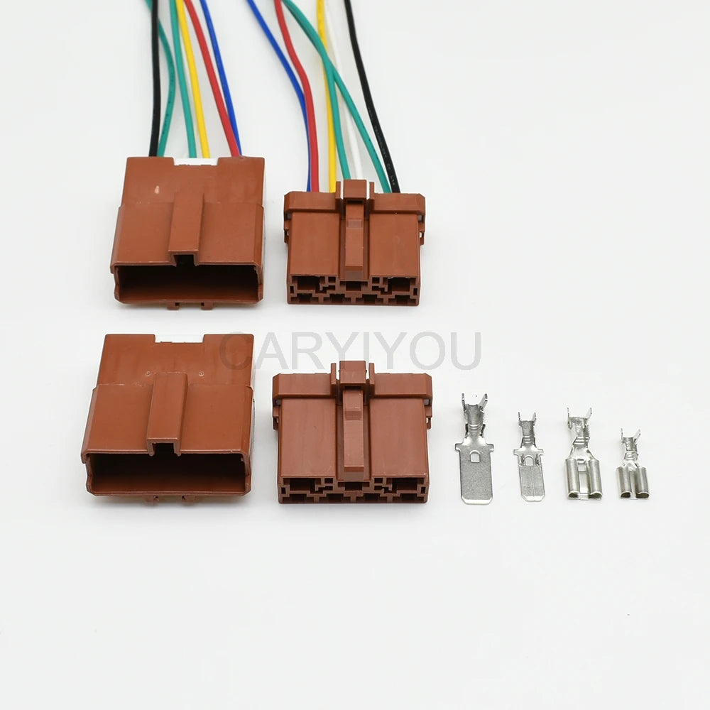 7 pin male female automobile instrument panel plug switch lock wiring harness socket connectors 6950-0366 6950-1030