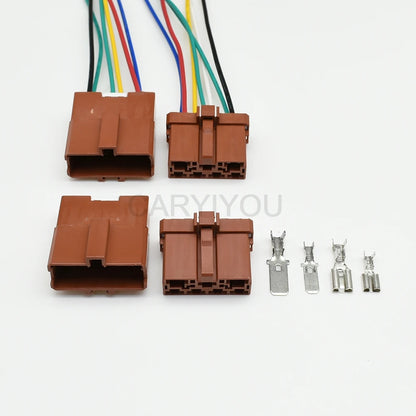 7 pin male female automobile instrument panel plug switch lock wiring harness socket connectors 6950-0366 6950-1030