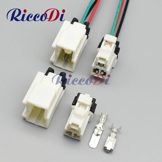 7122-6030 7123-6030 3 hole auto wiring harness connector plug female & male unsealed socket for cars, trucks, excavators